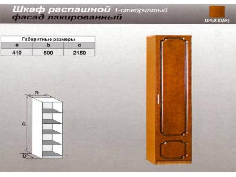 шкаф распашной одностворчатый в Пензе