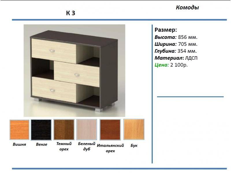 комод к3 в Пензе