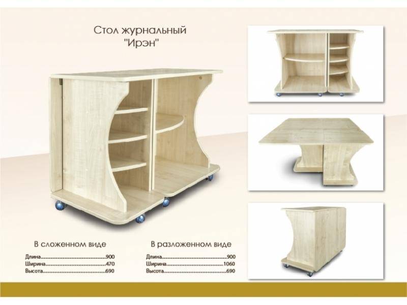 стол-тумба раскладной ирэн в Пензе