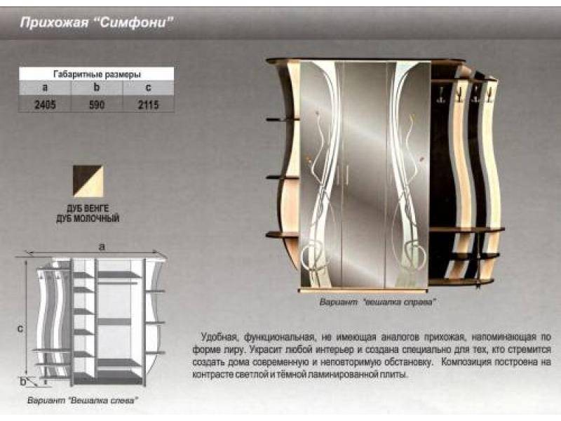 прихожая прямая симфони в Пензе