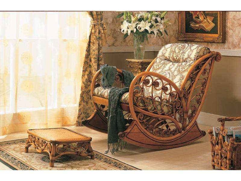 кресло-качалка мебель из ротанга в Пензе