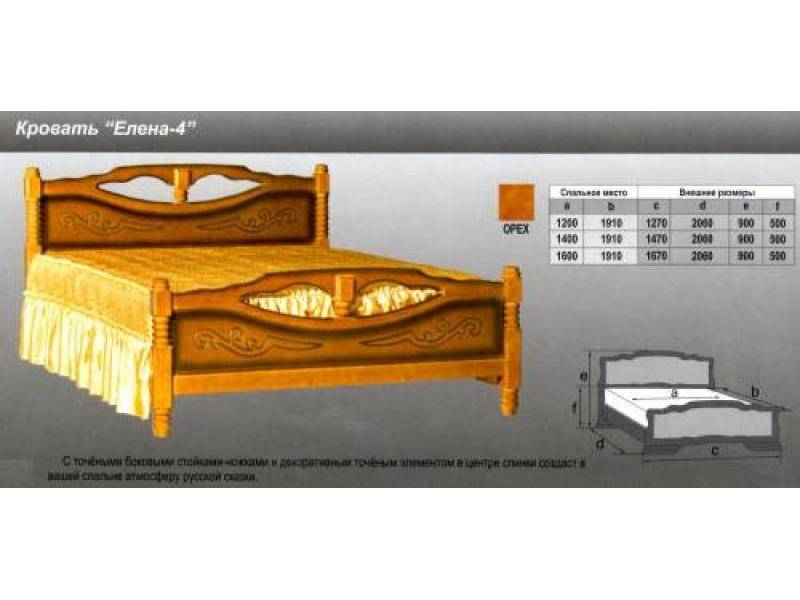 кровать елена 4 в Пензе