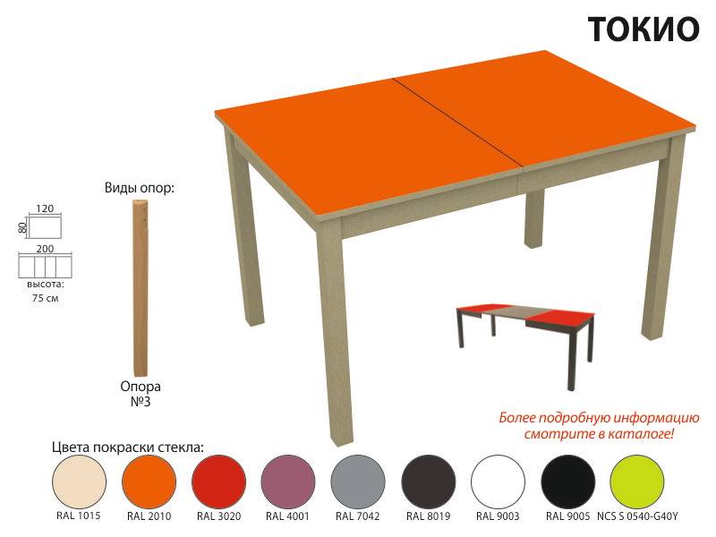 стол обеденный токио стекло в Пензе