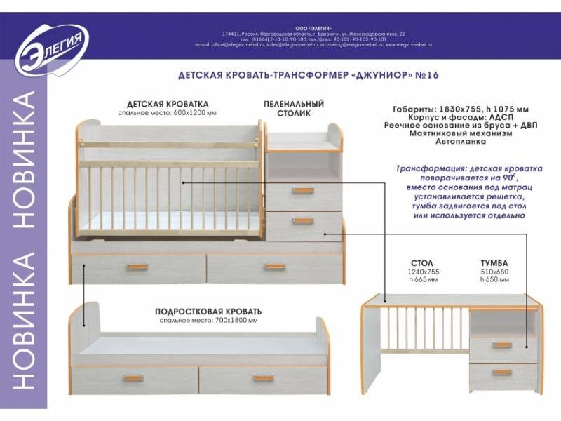 кровать-трансформер джуниор в Пензе