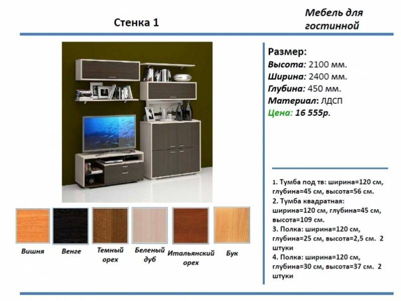 гостиная стенка 1 в Пензе