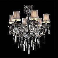 люстра md102743-6a от illuminati прозрачная/бежевая/ хром в Пензе