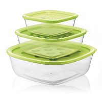 набор из 3-х контейнеров forme casa зеленый в Пензе