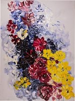 картина маслом красочные розы 90*120 см. в Пензе