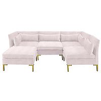 диван zara sectional угловой розовый в Пензе