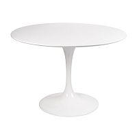 стол eero saarinen style tulip table mdf d100 глянцевый белый в Пензе