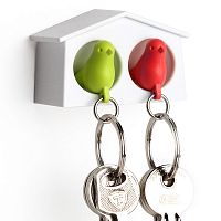 держатель+брелок для ключей двойной mini sparrow зеленый-красный в Пензе