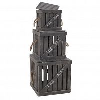 набор ящиков, 3 шт. серого цвета в Пензе