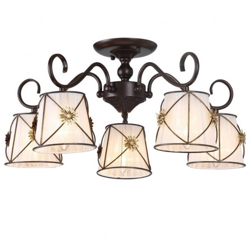 потолочная люстра arte lamp 72 a5495pl-5br в Пензе