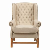 кресло мягкое с ушами french provincial armchair бежевое в Пензе