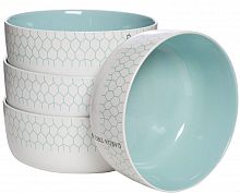 салатник бело-бирюзовый 13,7*13,7*6 в Пензе