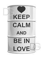 декоративная бочка keep calm and be in love m в Пензе