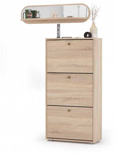 тумба для обуви лайт 10.83 с полкой 10.105, цвет дуб сонома в Пензе