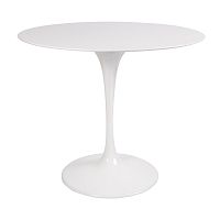 стол eero saarinen style tulip table mdf белый d90 глянцевый в Пензе