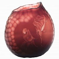 ваза стеклянная bordo (бордовая) в Пензе