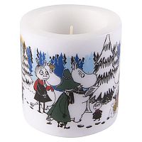 свеча большая moomin зимний лес, 8 см в Пензе
