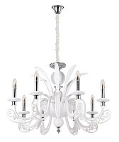 подвесная люстра crystal lux letisia sp8 white белая в Пензе