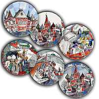 сет тарелки московия dream (6 шт.) в Пензе