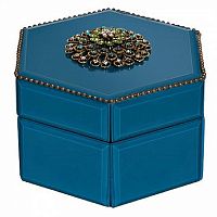шкатулка синяя 14*10*16 см в Пензе