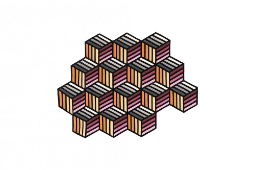 ковер parquet hexagon orange 305x188 от gan в Пензе