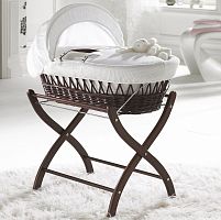 колыбель-переноска gift wicker moses basket темная, белое белье в Пензе