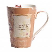 кружка cherish персикового цвета в Пензе