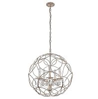 подвесная люстра crystal lux aria sp5 silver в Пензе