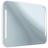 зеркало в ванную с подсветкой белое 60х80 см vintage в Пензе