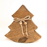 украшение новогоднее ель деревянная wooden tree, 15х14х2,5 см в Пензе
