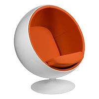 кресло eero aarnio style ball chair оранжевое в Пензе