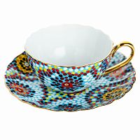 чайная пара мозаика голубая в Пензе