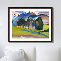картина: landscape with rolling hills, 1910г. в Пензе