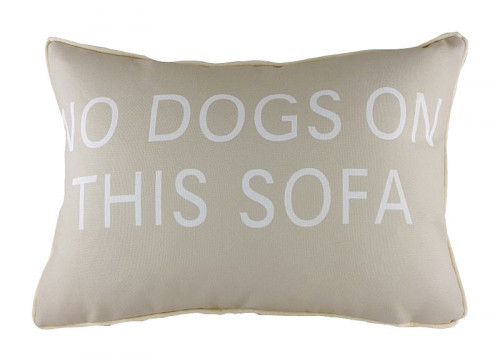 подушка с надписью no dogs on this sofa в Пензе