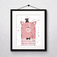 постер pig а4 в Пензе