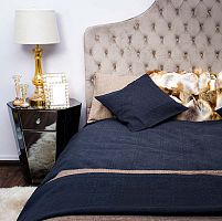 покрывало natalie на двуспальную кровать тёмно-синее в Пензе