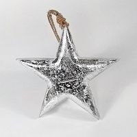 игрушка на елку звезда серебряная snow star, 23х23х3 см в Пензе