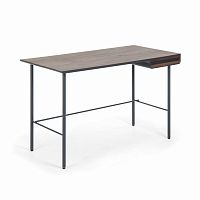 стол mahon desk ореховый шпон, mdf матовый графит в Пензе