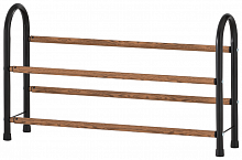 unistor broadway двухярусная этажерка для обуви раздвижная, 2-х ярусная полка подставка для обуви напольная в Пензе