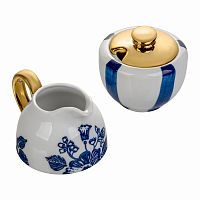 набор из молочника и сахарницы в морском стиле узоры в Пензе