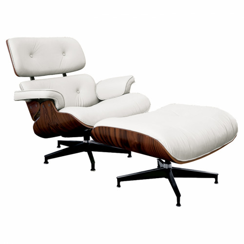 кресло lounge chair & ottoman белое в Пензе