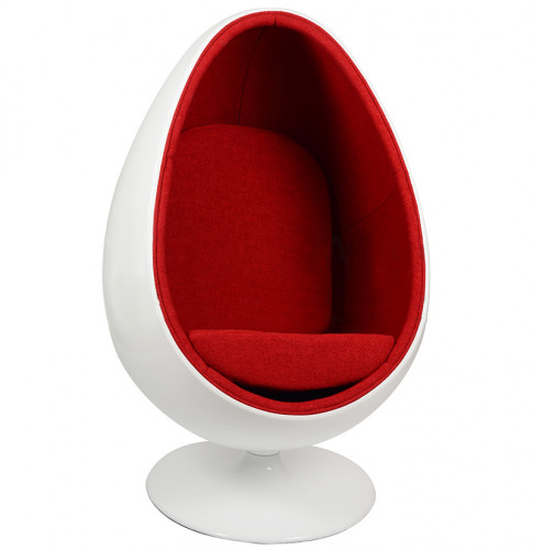 кресло ovalia egg style chair красное в Пензе