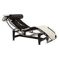 шезлонг chaise longue lc4 черно-белый в Пензе
