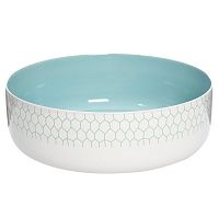 салатник бело-бирюзовый 21,7*21,7*7,5 в Пензе