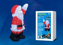 фигурка светодиодная «дед мороз» 38х24x60см (ul-00002332) uld-m3860-120/sta white ip20 xmasman в Пензе