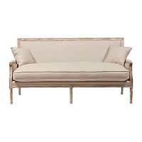 диван auguste salon bench with burlap прямой бежевый в Пензе