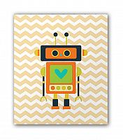 постер оранжевый робот а4 в Пензе